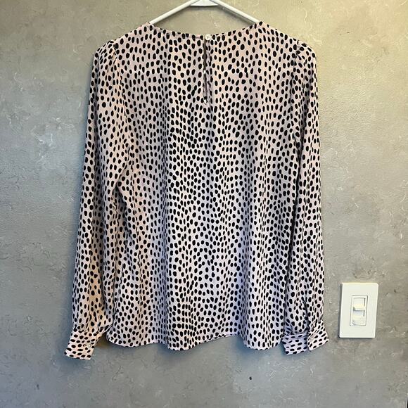🐆 J.Crew XS Cheetah Print Puff Sleeve Blouse AG681 Tunic Top - Picture 5 of 13